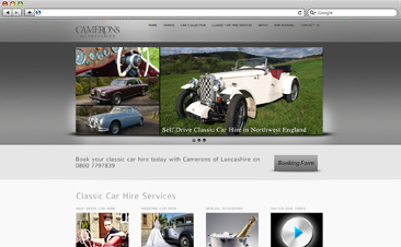 www.cameronsclassiccarhire.com
